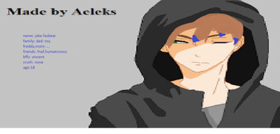 Jake Oc Fnaf Oc Jake by mollymairronette on DeviantArt