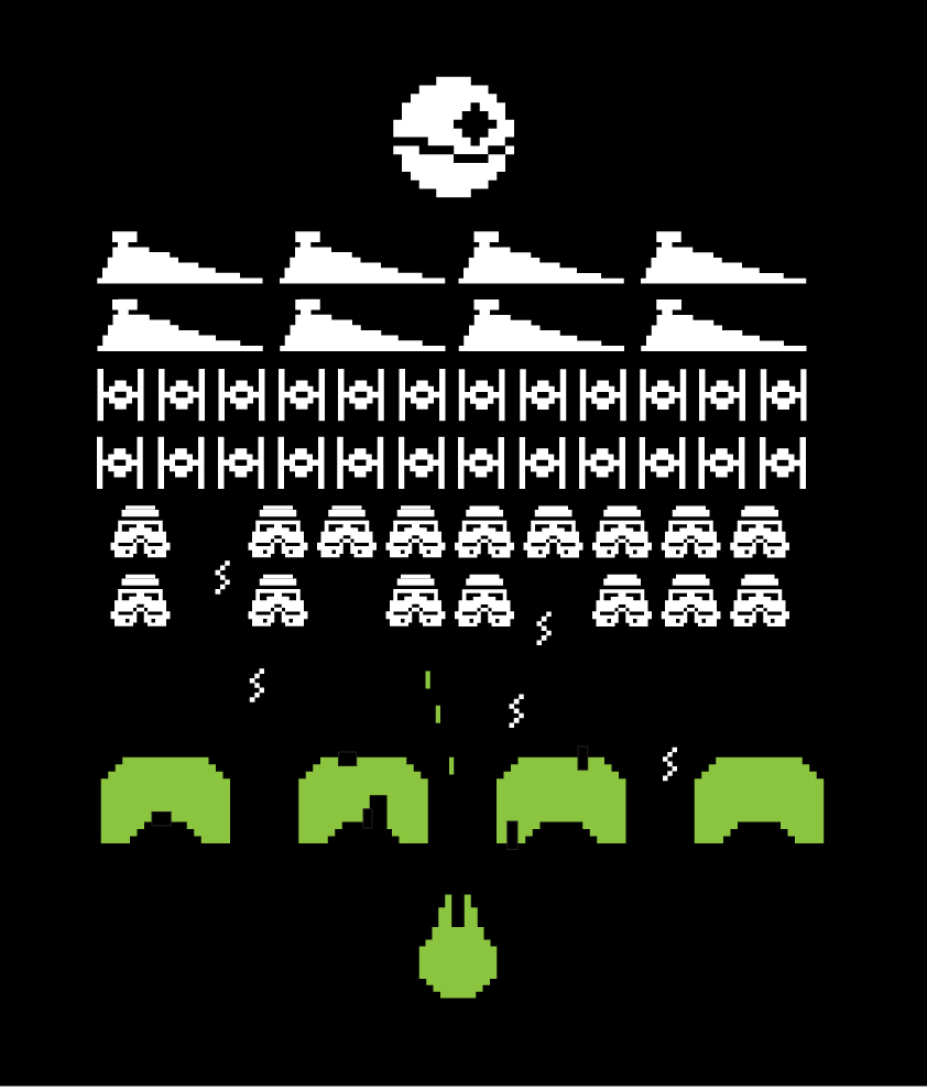 Star Wars Space Invaders by mattcantdraw on DeviantArt