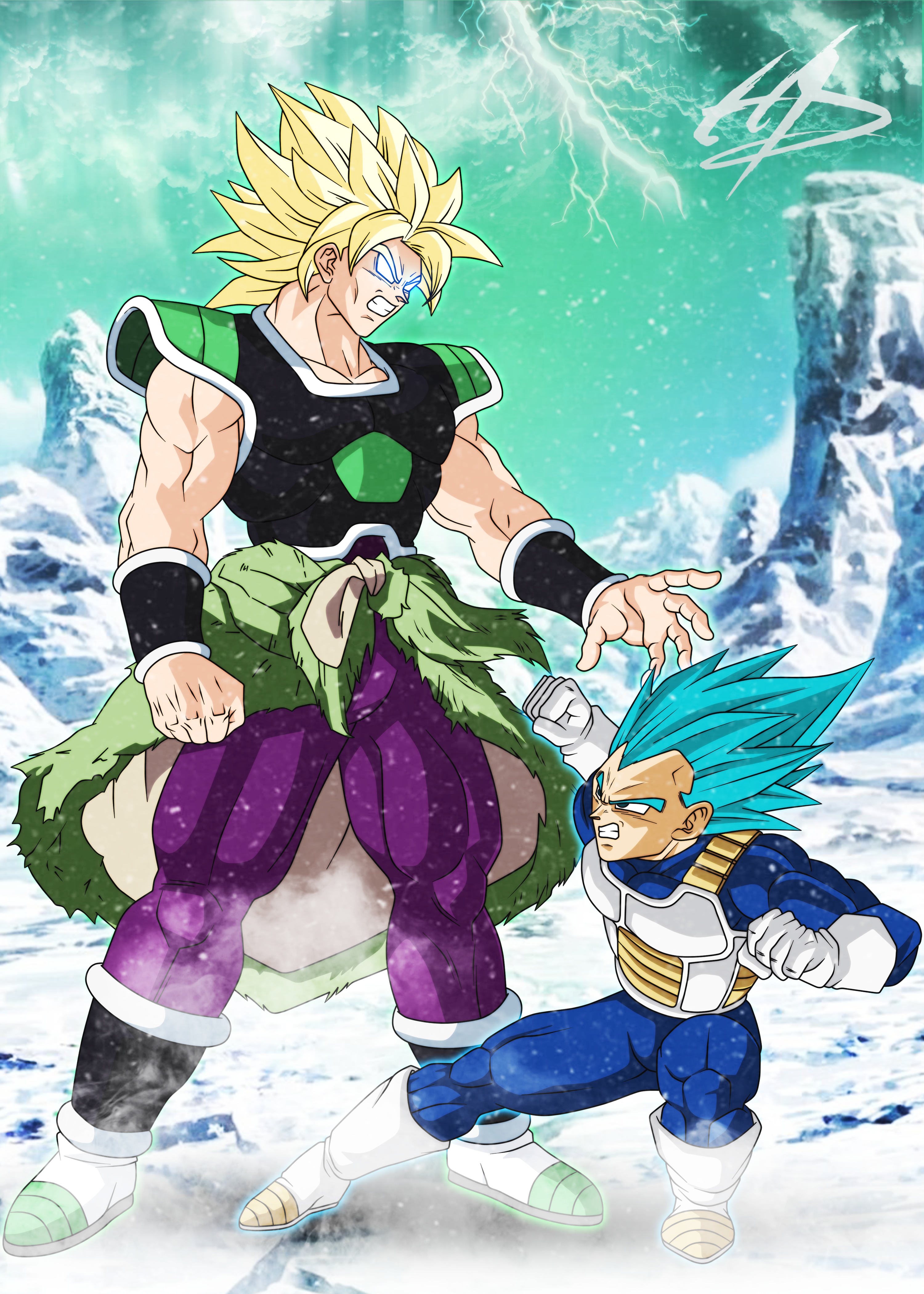 Vegeta vs. Broly by me : r/dbz