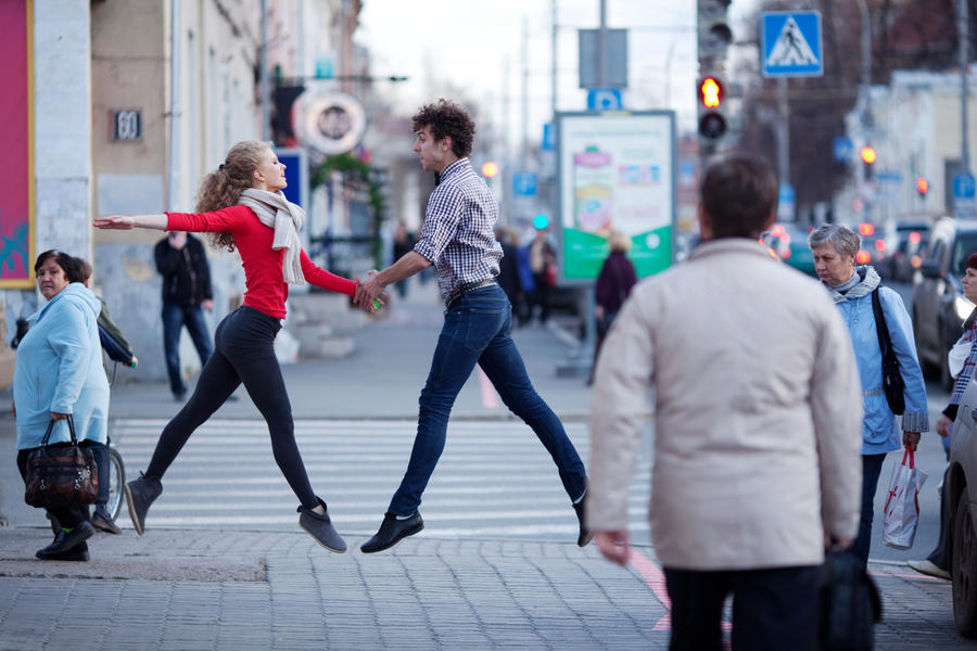 dancing in the street