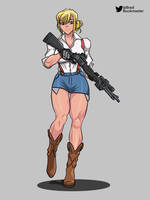 Commission 14.05.21 Shooter Girl by darkchild130