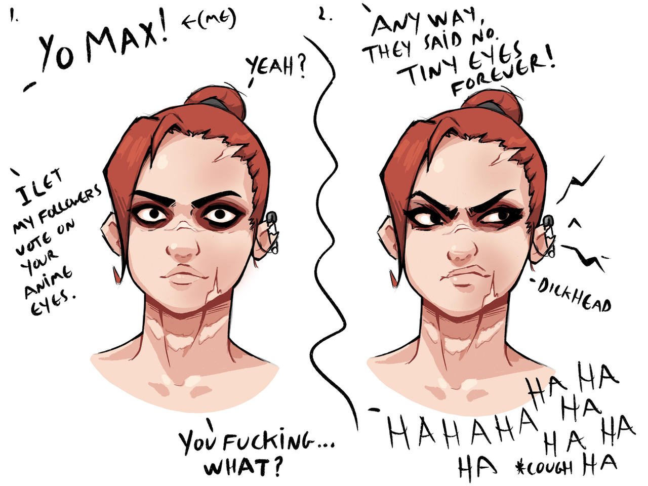 Maximum Face Max face redesign and reaction to twitter poll by Brad-NSFW on DeviantArt