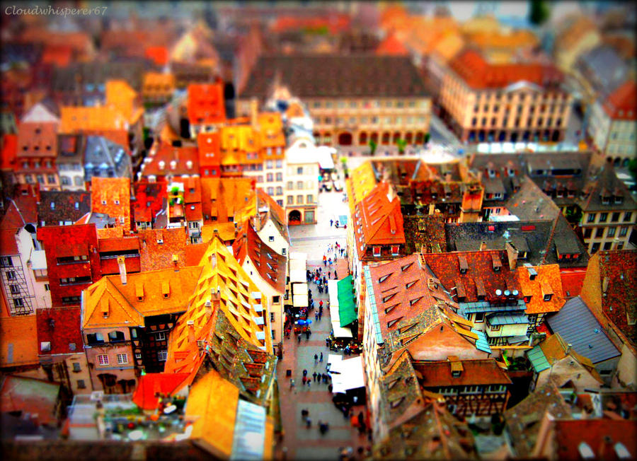 Tilt-shift From Strasbourg Cathedral's Roof