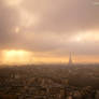 Paris in the fog --- Paris sous la brume