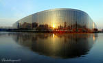 European Parliament by day - Strasbourg, France by Cloudwhisperer67