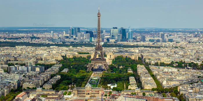 Facing the Eiffel Tower - Paris