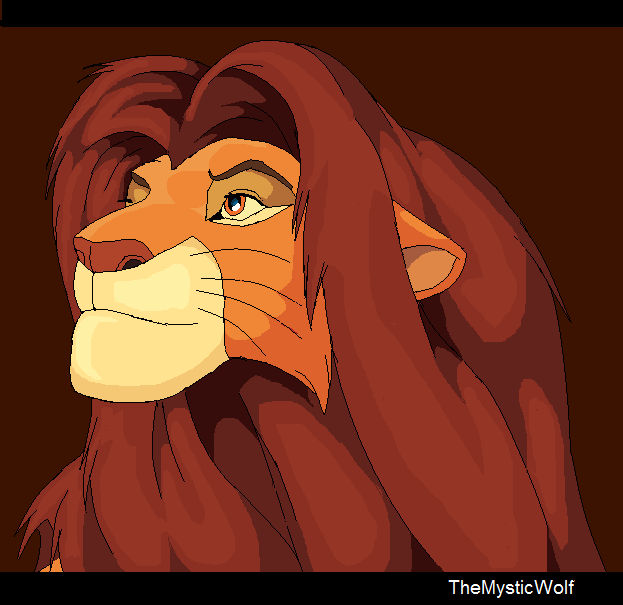 Adult Lion king simba by TheMysticWolf on DeviantArt