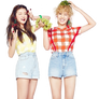 YooA and Mimi [Oh My Girl - OMG] PNG [render]