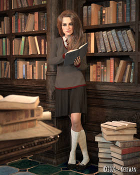 Hermione in the Library