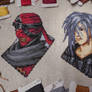 Diz and Zexion portrait cross stitch