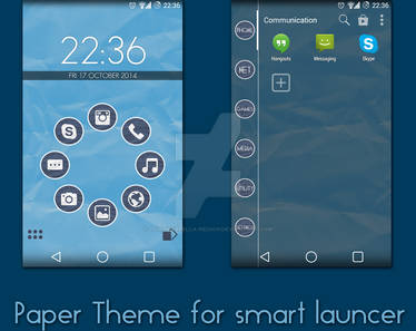 Paper theme for smart launcher