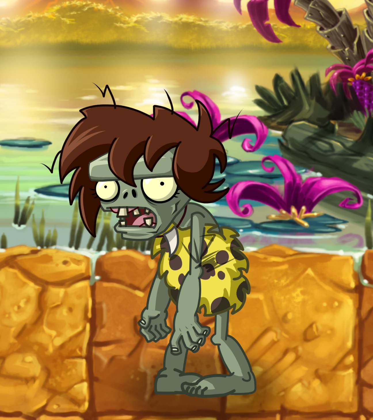 Plants vs. Zombies 2 - Female Jurassic basic by VincentZucuru890 on  DeviantArt