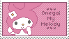 Stamp - Onegai My Melody