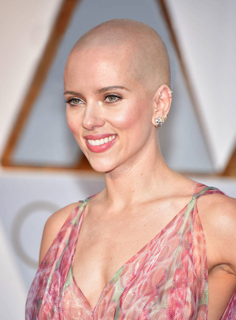 Scarlett Johansson, Bald by SplatShot on DeviantArt