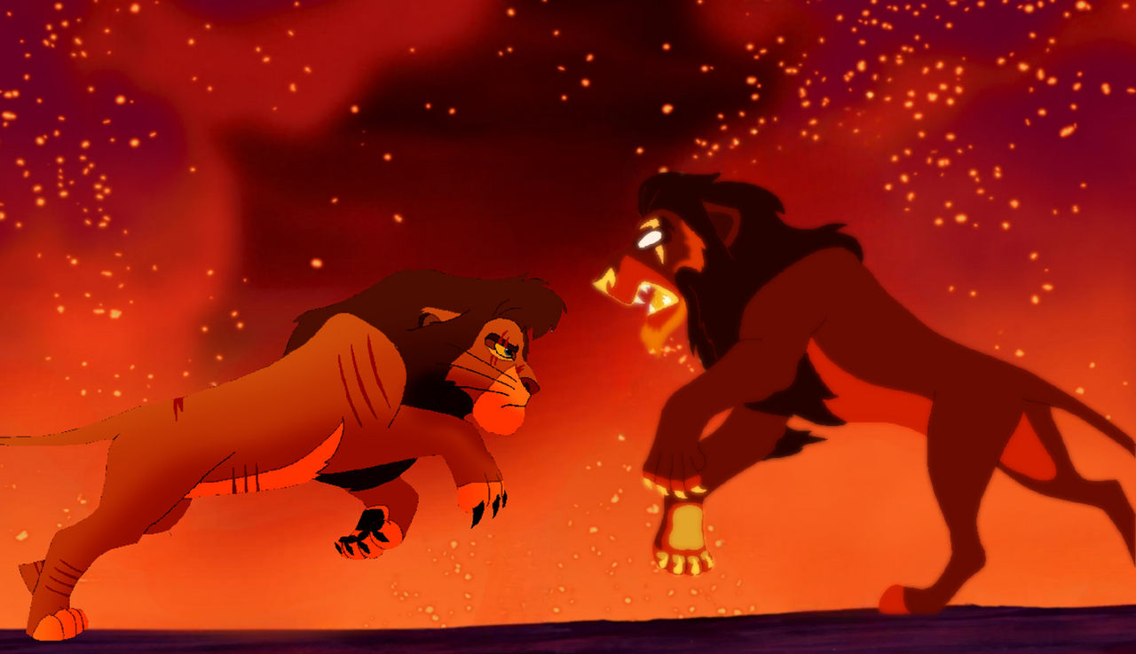 Kopa Scared Kopa fight with Scar by MasterOfAU on DeviantArt