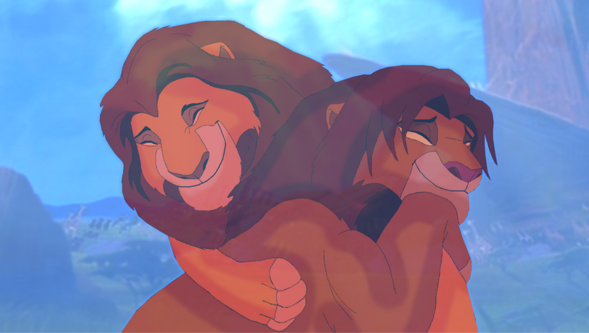 Simba91 Mufasa and Simba's reconciliation by MasterOfAU on DeviantArt