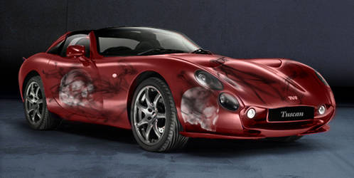 Blood-Red Tuscan TVR