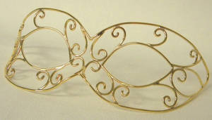 Ladys brass mask