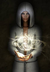 Fantasy Art - White Sorceress