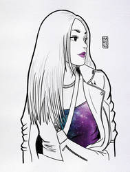 Galaxy shirt and lips