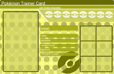 Pokemon Trainer Card Bases Favourites By Gengarpunk95 On Deviantart Kuching Sama 3 252 522 Pokemon Trainer Card Template Yellow By Khfant