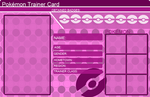 Pokemon Trainer Card Template Purple by khfanT