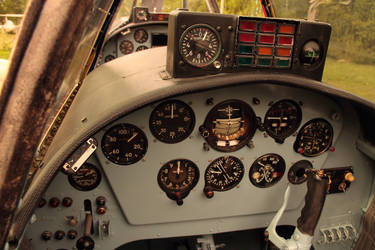 Inside the cockpit