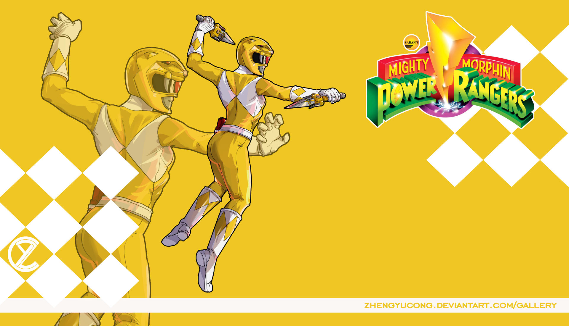 Yellow Ranger - Mighty Morphin Power Rangers by zhengyucong on DeviantArt
