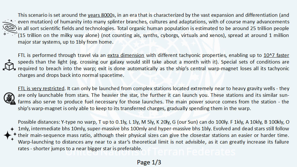 Notes and Discussion on a scifi FTL setting