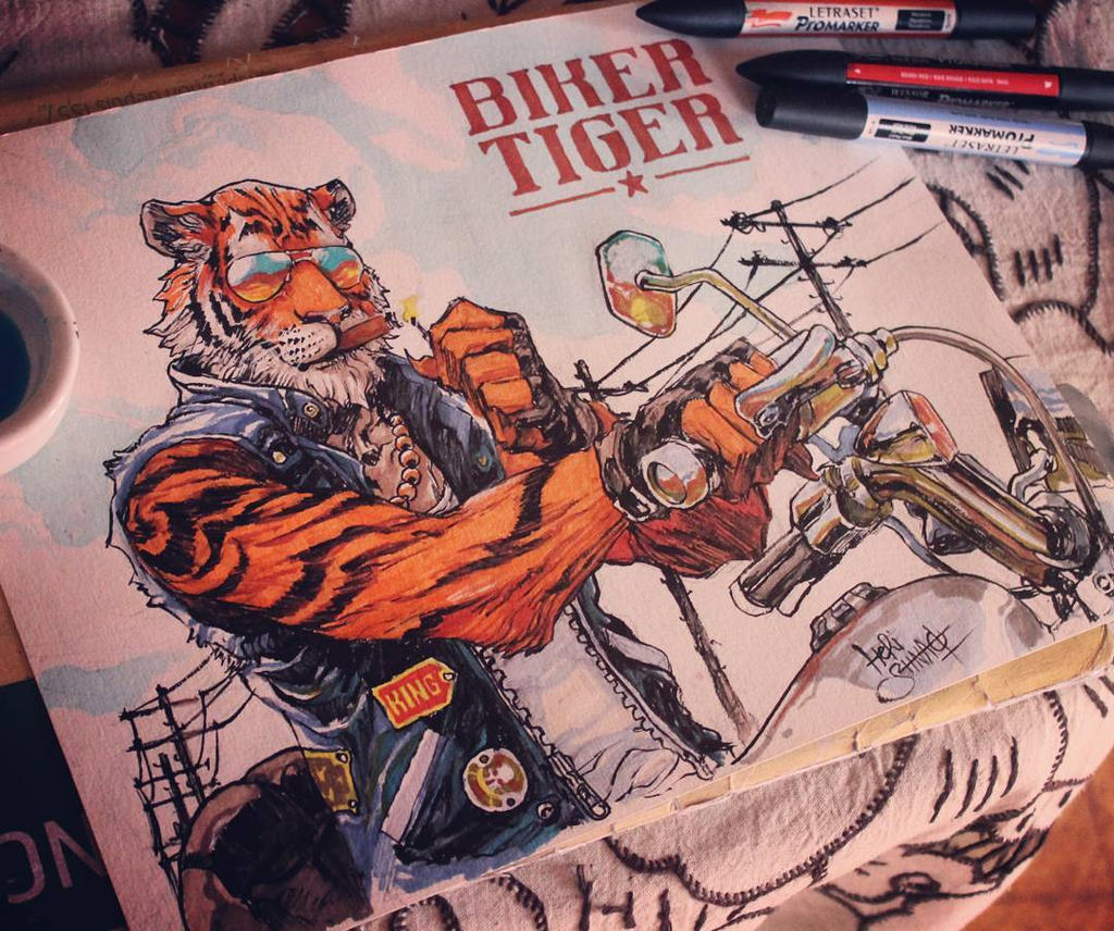 Biker Tiger