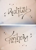 Ambigram Fantasy-Reality
