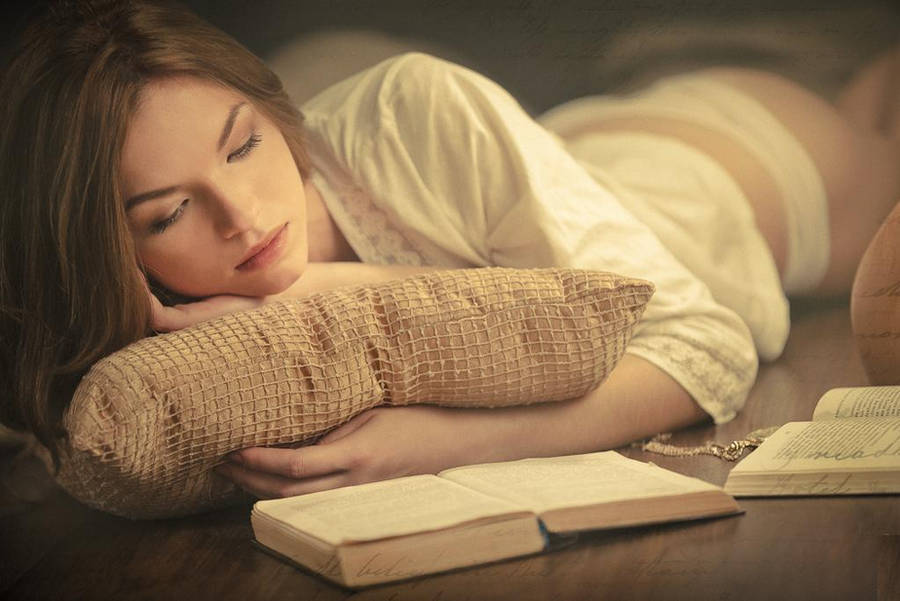 Girl reading a book (4) by ImaginationPhotos