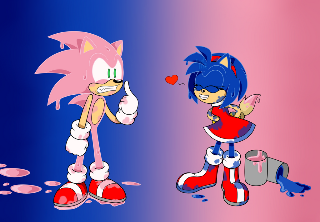 Pink Sonic Origins by SarkenTheHedgehog on DeviantArt