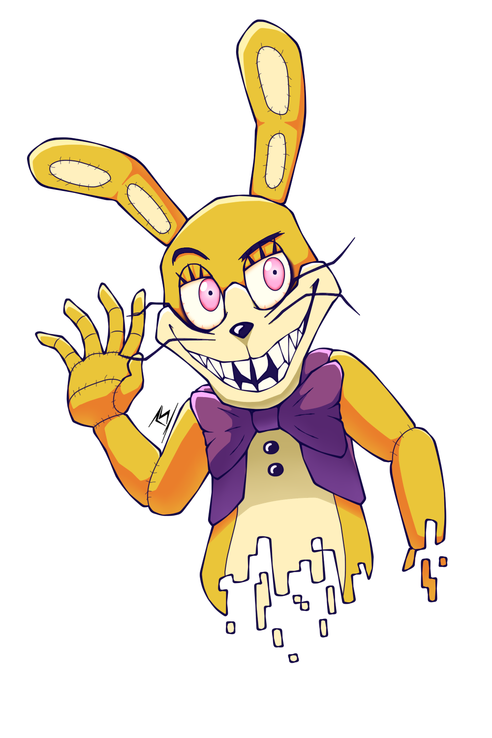 Fnaf) Glitchtrap by Sharfav3in on DeviantArt