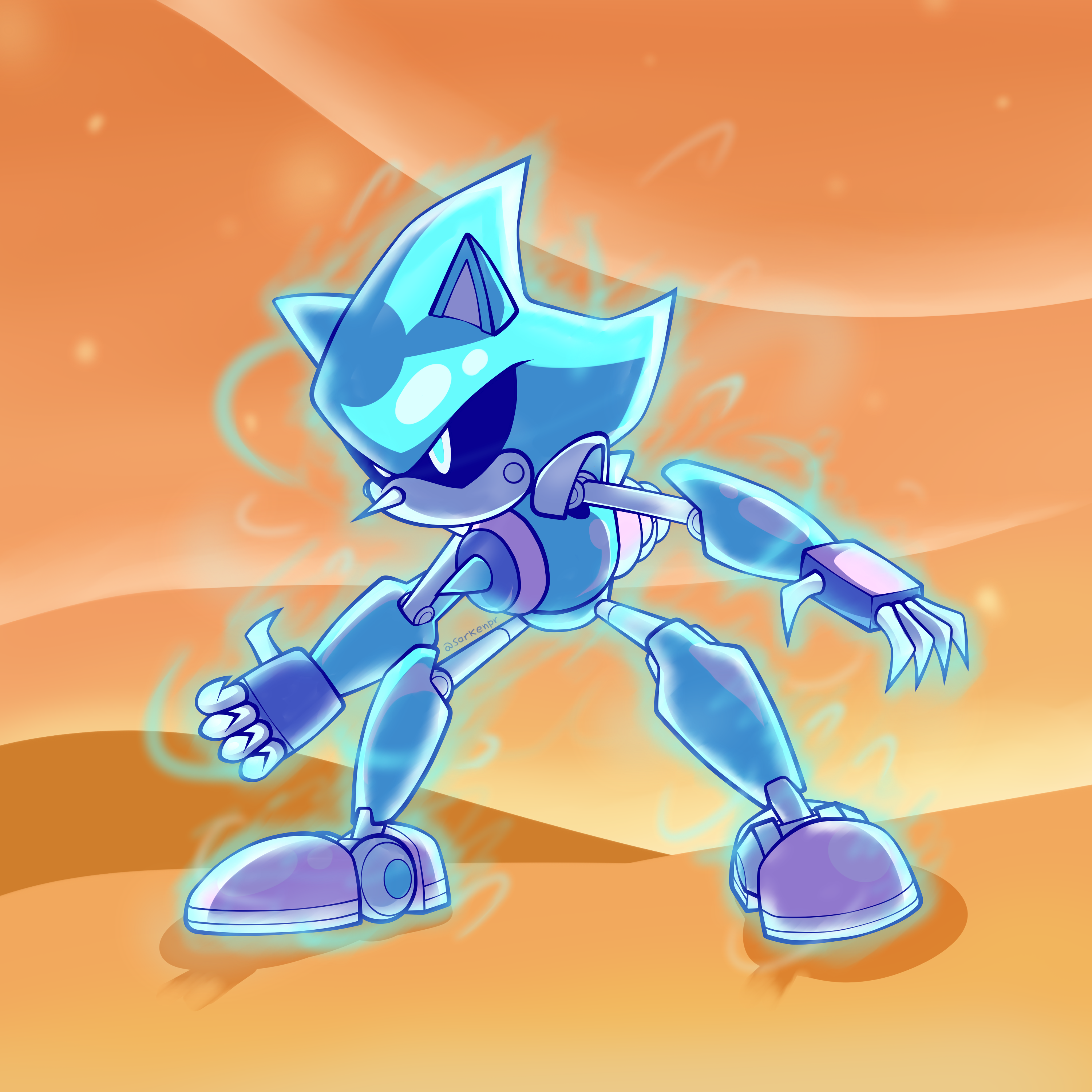 SUPER SONIC GOD (BLUE) by SarkenTheHedgehog on DeviantArt