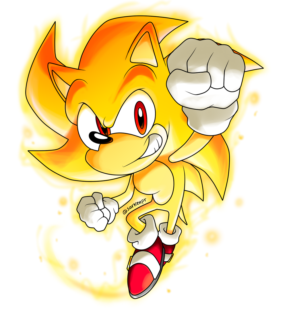 SUPER SONIC 1 by SarkenTheHedgehog on DeviantArt