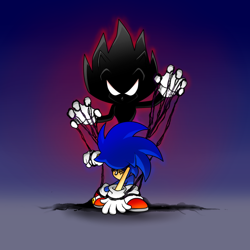 True Dark Sonic (fanart by ss2sonic) : r/SonicTheHedgehog