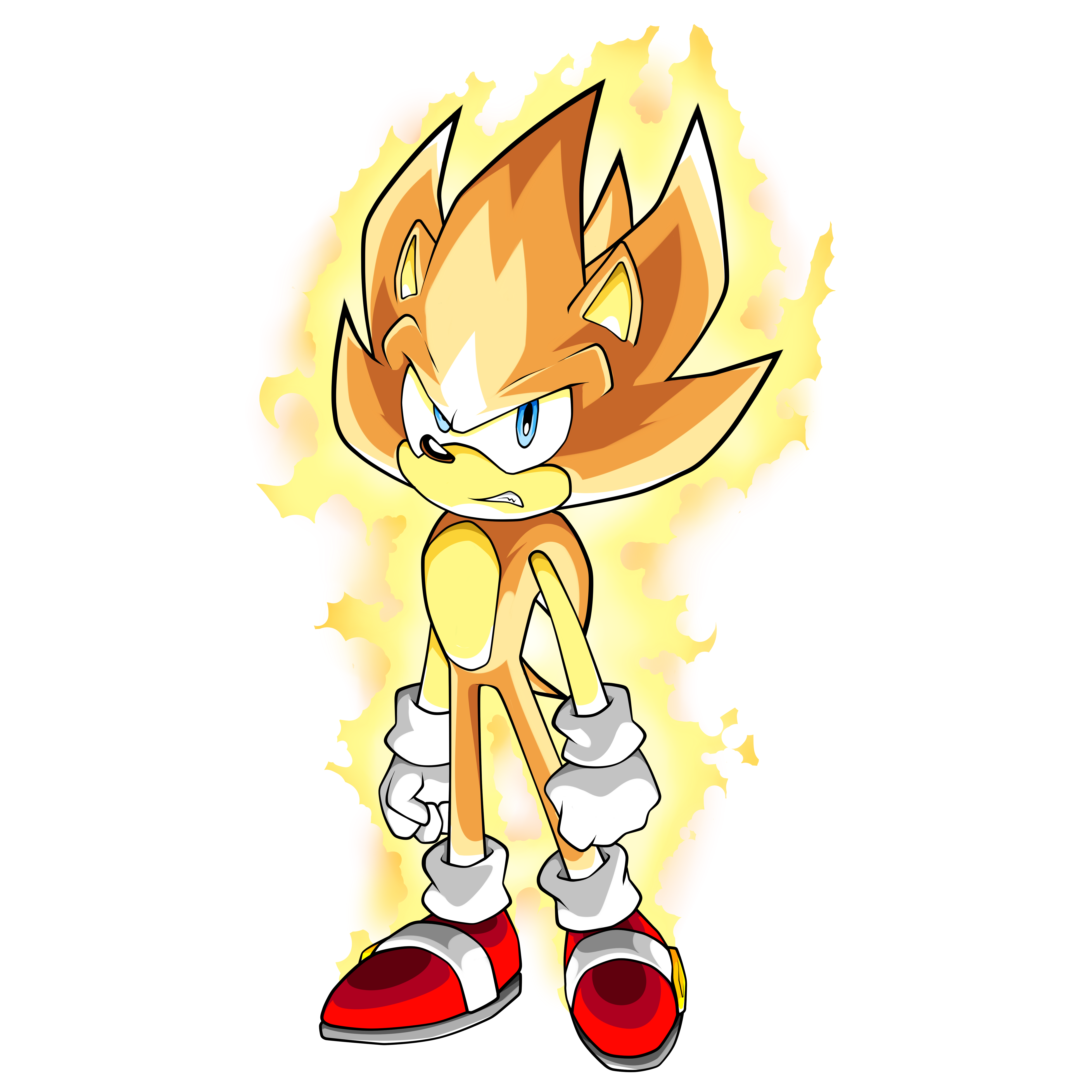 SUPER SONIC GOD (BLUE) by SarkenTheHedgehog on DeviantArt