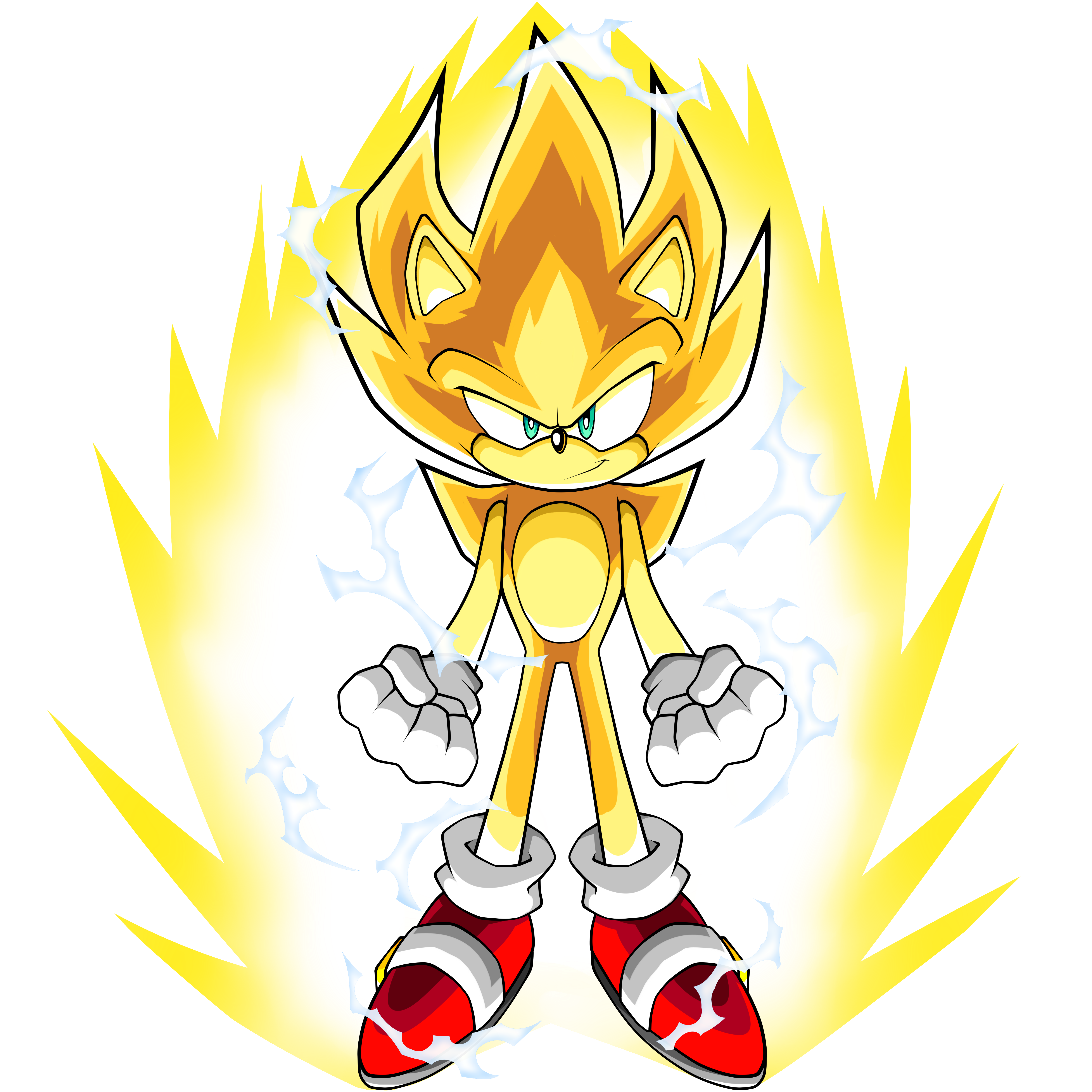 SUPER SONIC GOD (BLUE) by SarkenTheHedgehog on DeviantArt