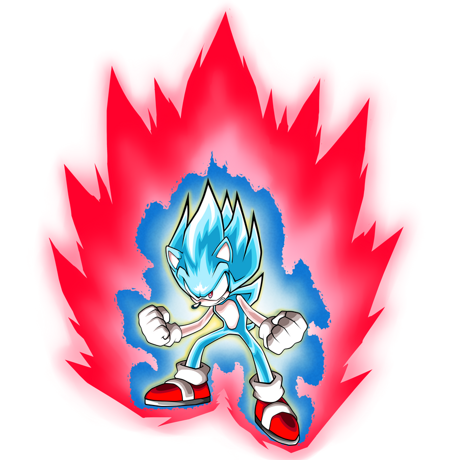 SUPER SONIC GOD (BLUE KAIO KEN) by SarkenTheHedgehog on DeviantArt