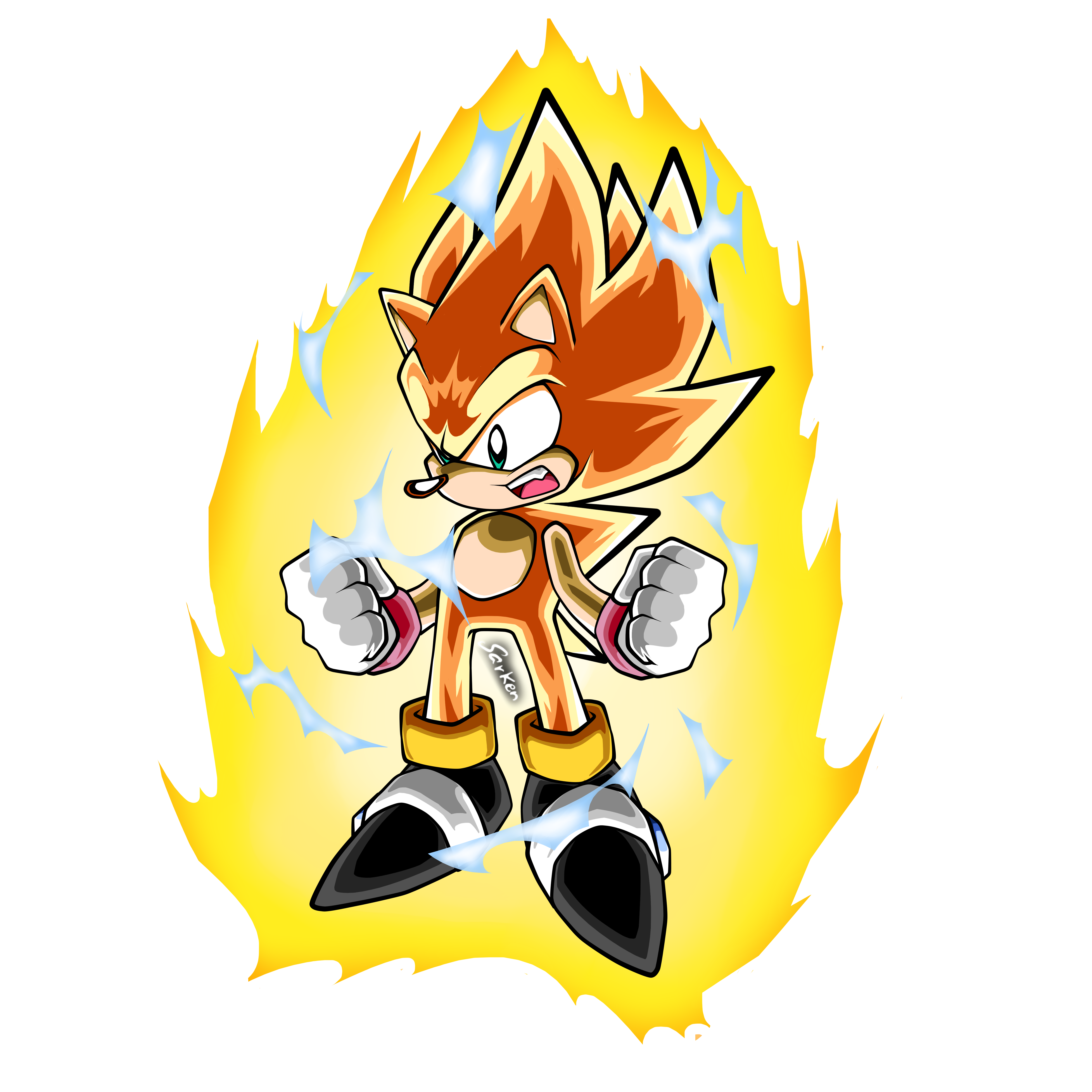 Fleetway Super Sonic Rendering by BrutalSurge402X on DeviantArt