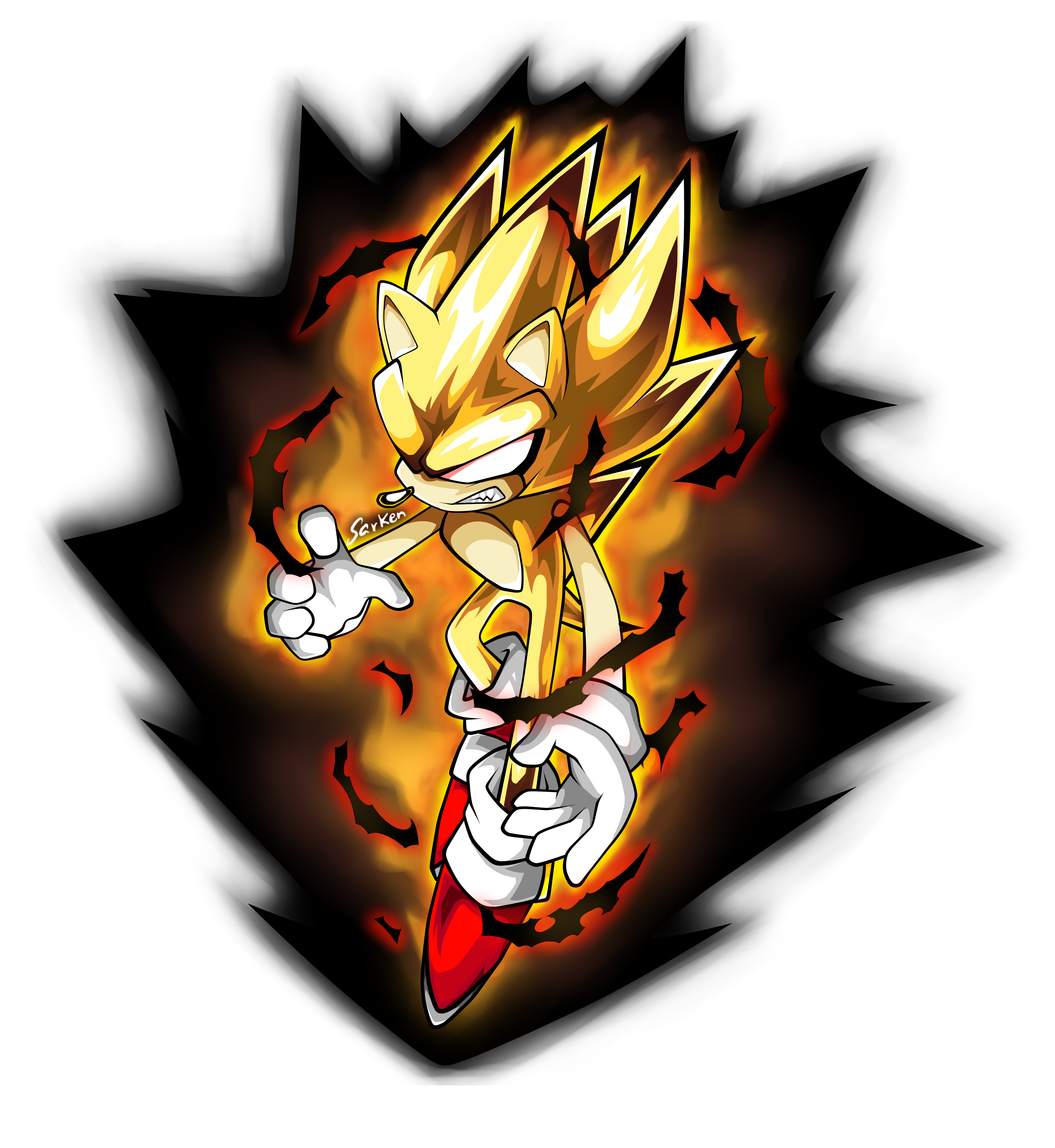 Fleetway Super Sonic Rendering by BrutalSurge402X on DeviantArt