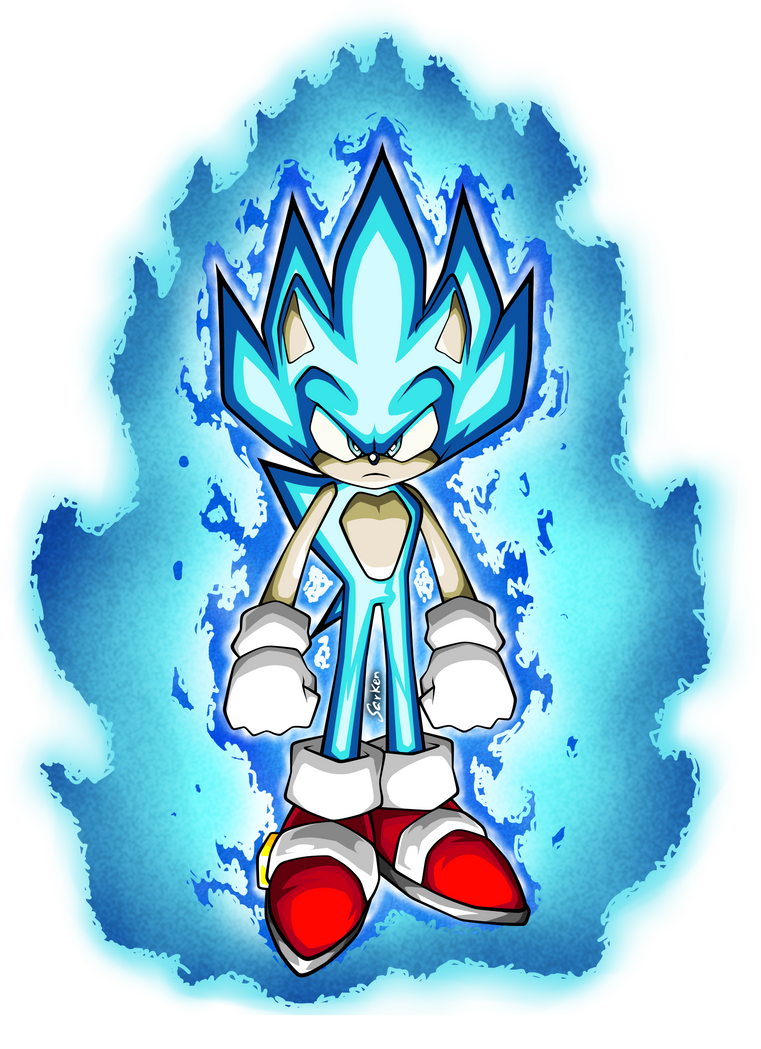Super Sonic Blue by ItsmyXD on DeviantArt