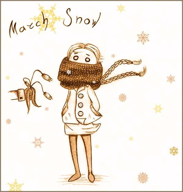 March snow