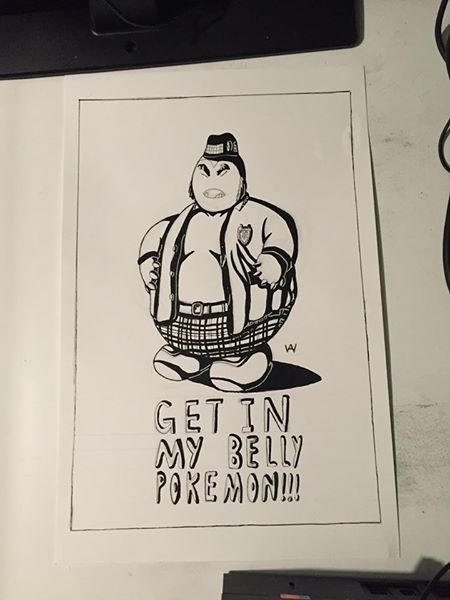 Snorlax: Fat Basterd Inked page by stickfigure20 on DeviantArt