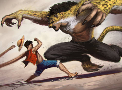 Luffy vs Lucci