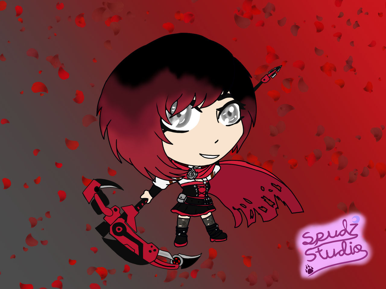 CHIBI RWBY Ruby rose by AidenStudio on DeviantArt