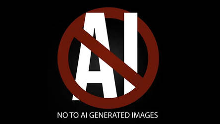 SAY NO TO AI ART THEFT - Protest
