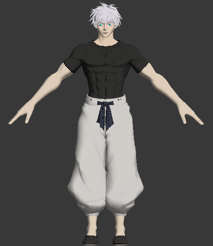Satoru Gojo Manga Model by maxippp on DeviantArt