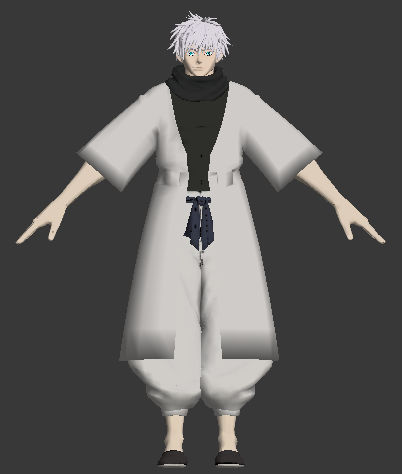 Satoru Gojo Manga Model V3 by maxippp on DeviantArt